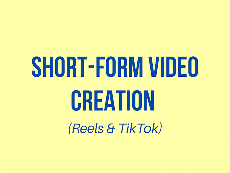Cover image for Reels & TikTok videos creation