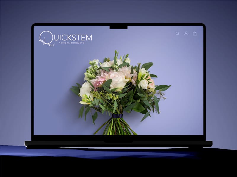 Cover image for QuickStem Bridal Bouquets: Minimal Identity, Bold Idea 