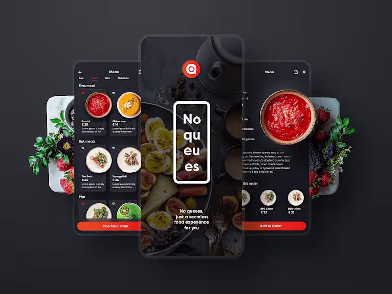 Cover image for Food Ordering System - UI Design