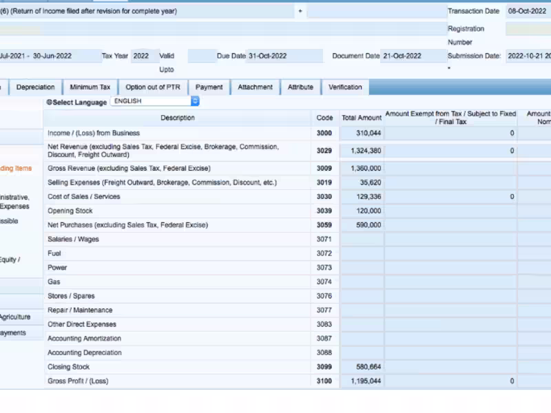 Cover image for Income Tax Return