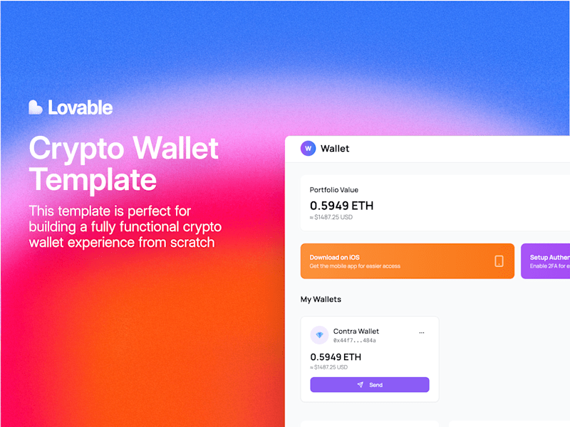 Cover image for Wallet - Crypto Wallet Template