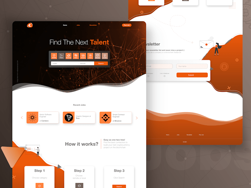 Cover image for UX/UI and Web Design - Job Listing Website