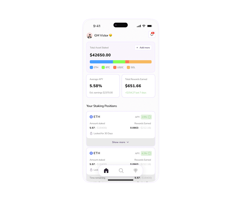 Cover image for Token Staking UI
