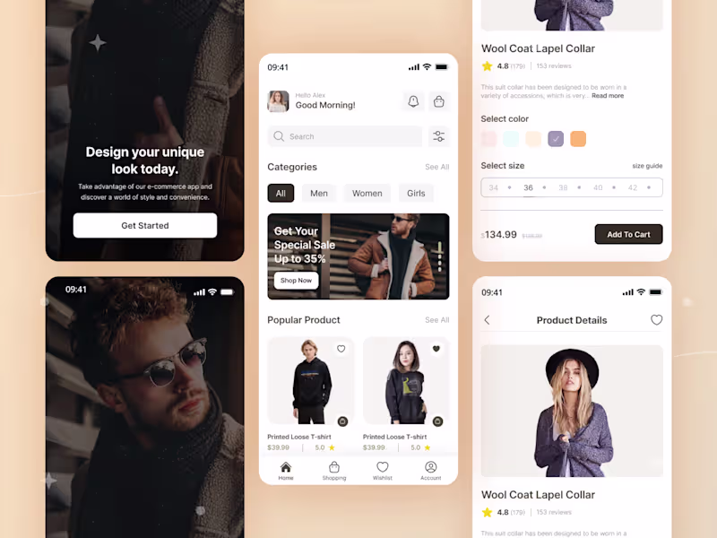 Cover image for Ecommerce App UI/UX Design (Figma) 