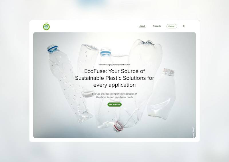 Cover image for EcoFuse - Crafting a Digital Presence for Sustainable Innovation
