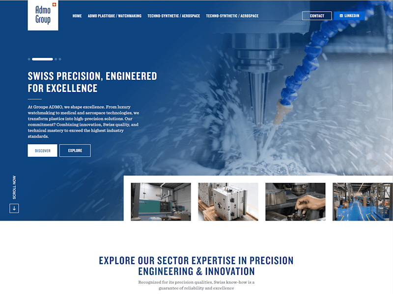 Cover image for Website Design | Landing Page for industrial manufacturer