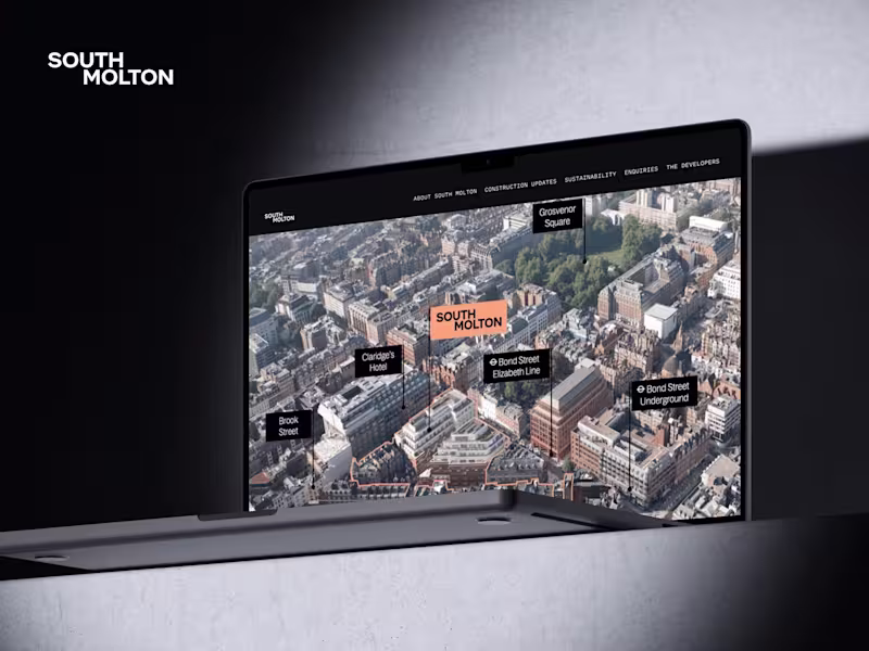 Cover image for South Molton Website UI/UX Design