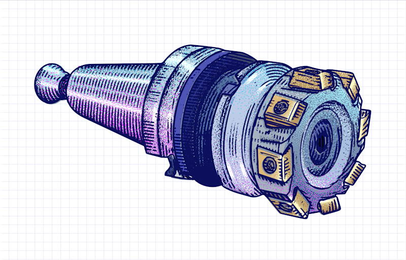 Cover image for Technical Illustration - Shell Milling Tool