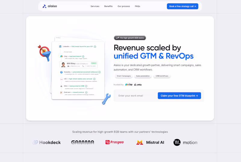 Cover image for ALAI Solutions Landing Page design