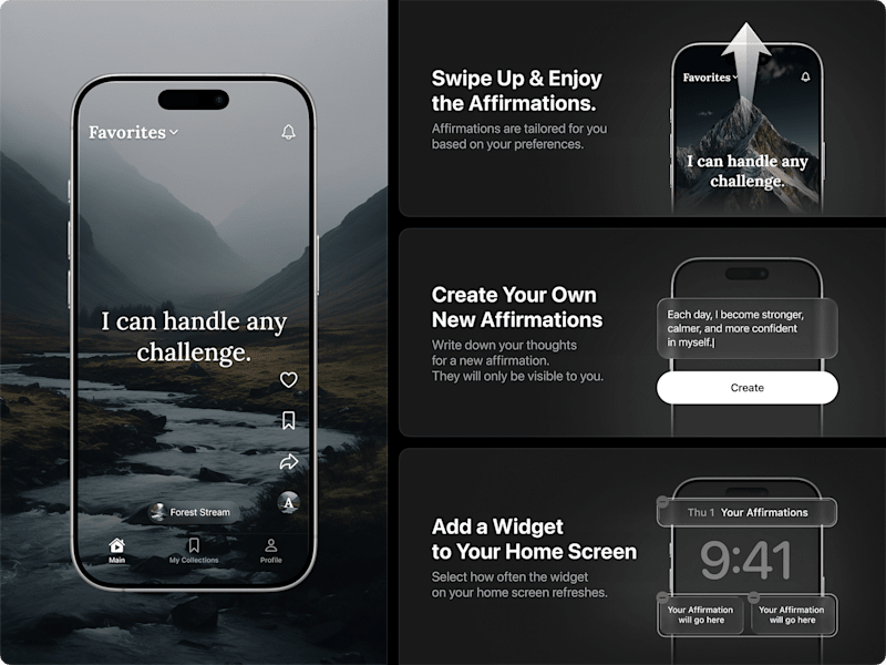 Cover image for Affirmation App Interface