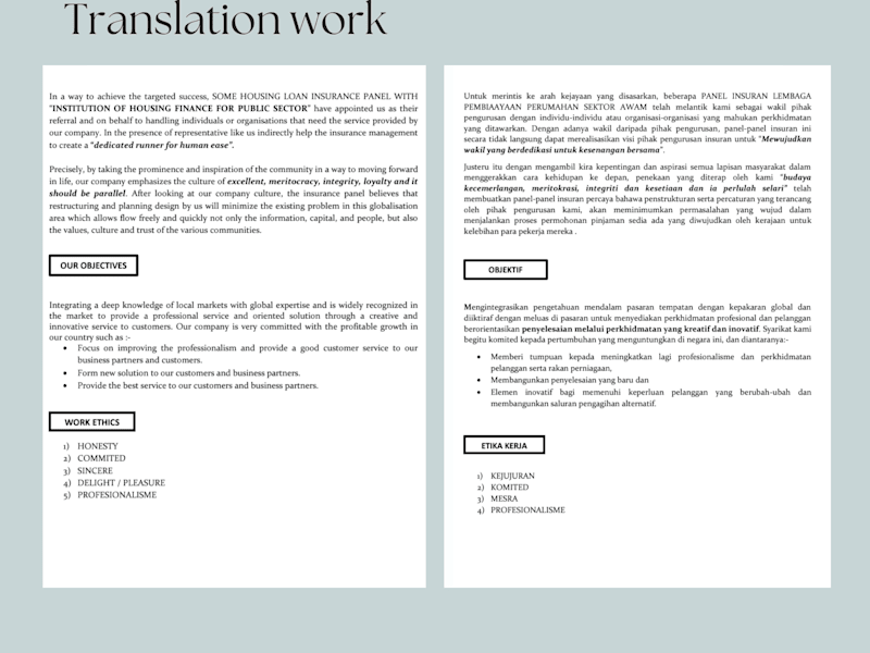 Cover image for Translated and Proofread Company Profile