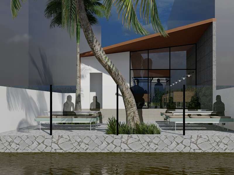 Cover image for Cafe by the pond | Architecture | Interior Design | Bardhaman We