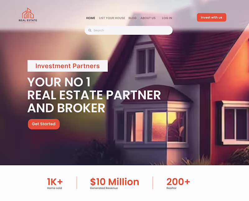 Cover image for Real Estate Website :: Behance