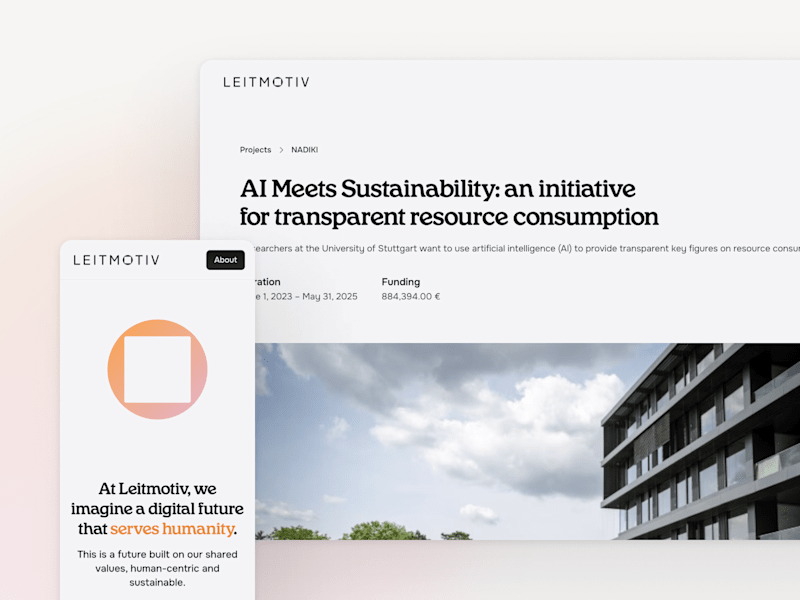 Cover image for Leitmotiv — Technology for a Sustainable Future