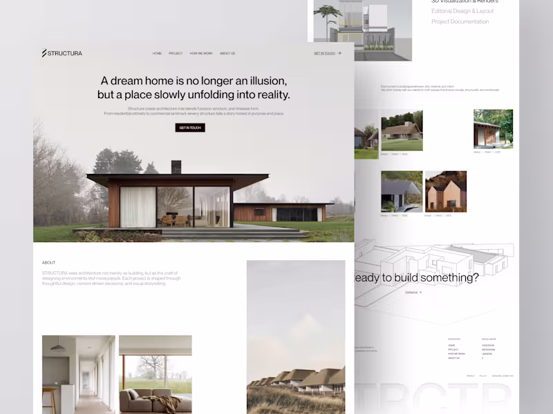Cover image for Structura - Architect Agency Landing Page