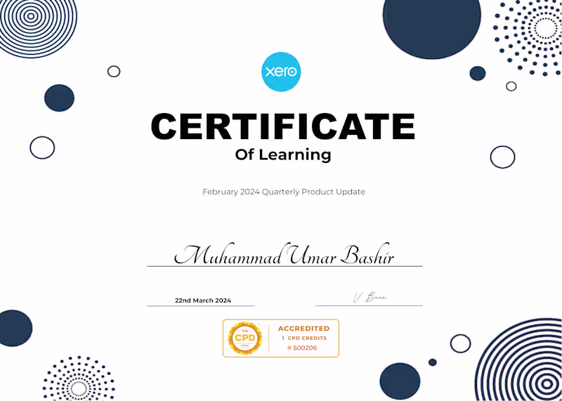 Cover image for Xero Certified 