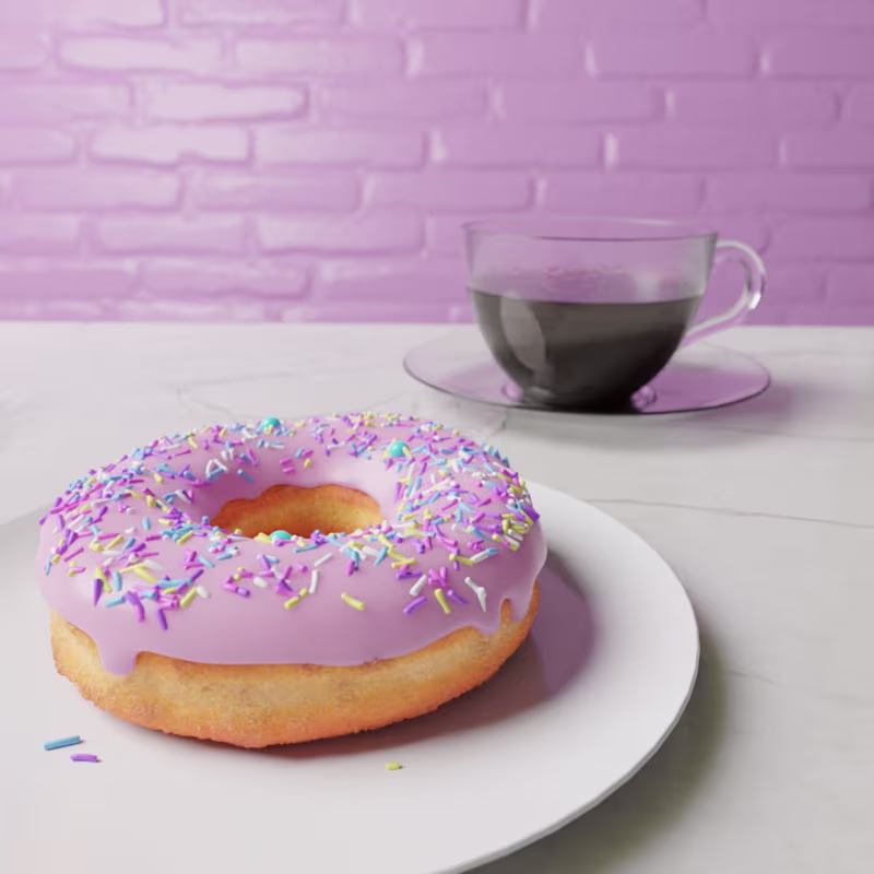 Cover image for Realistic 3d breakfast