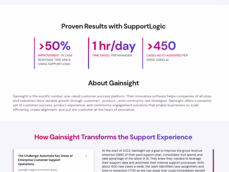 Cover image for Client: SupportLogic
