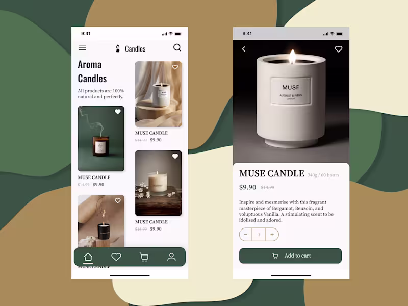Cover image for Candle App Design