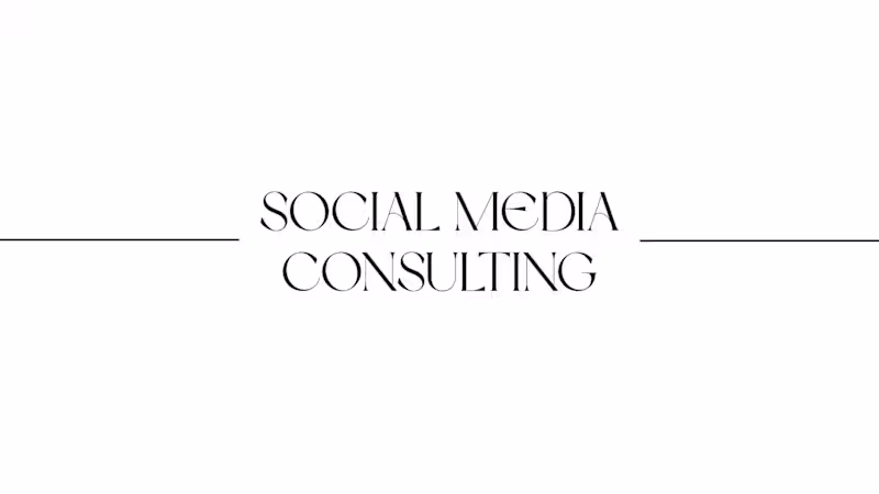 Cover image for Social Media Consulting