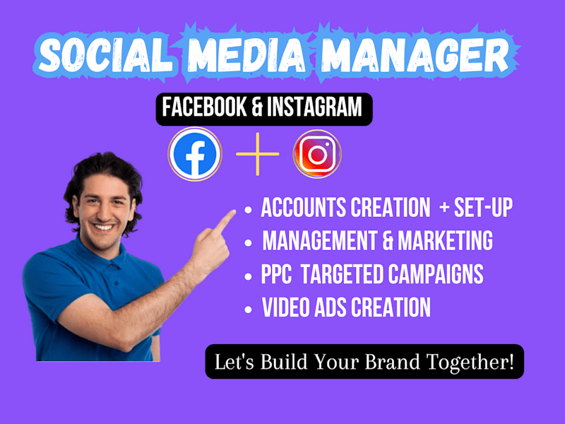 Cover image for Facebook Business Page & Instagram Setup, Management + Marketing
