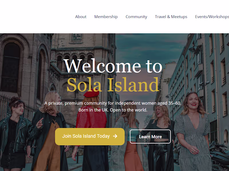 Cover image for Sola Island | Website design