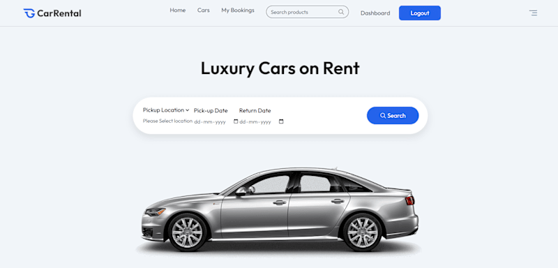 Cover image for Car Rental Website