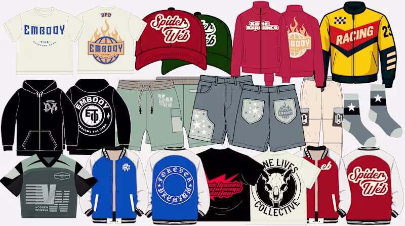 Cover image for design streetwear clothing brand logo or merch and hoodie