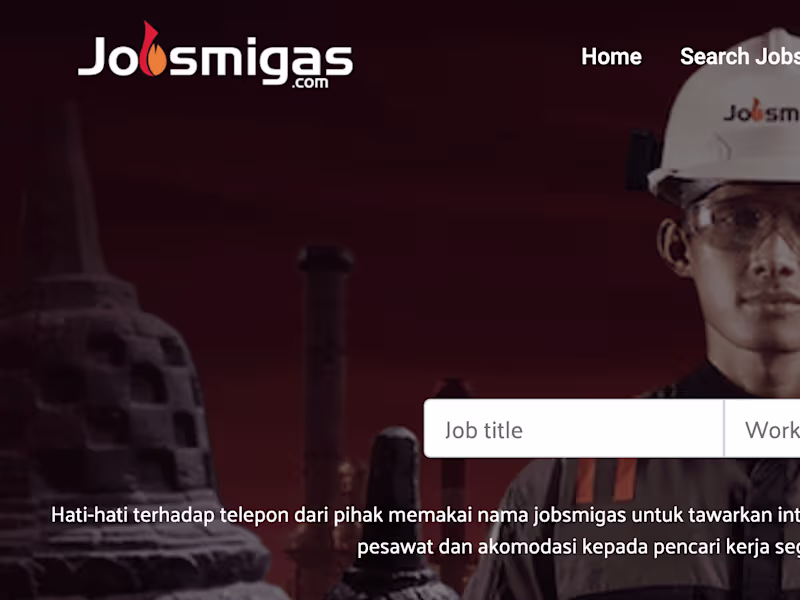Cover image for Jobsmigas: Oil & Gas Jobs
