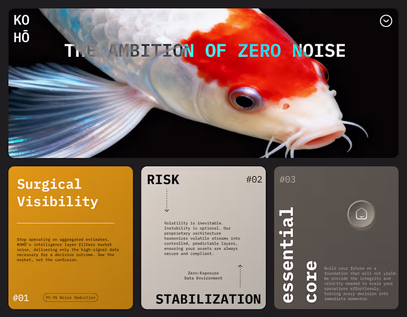 Cover image for 18 / 30: Finalizing the KOHŌ FinTech Hero. The visual challe...