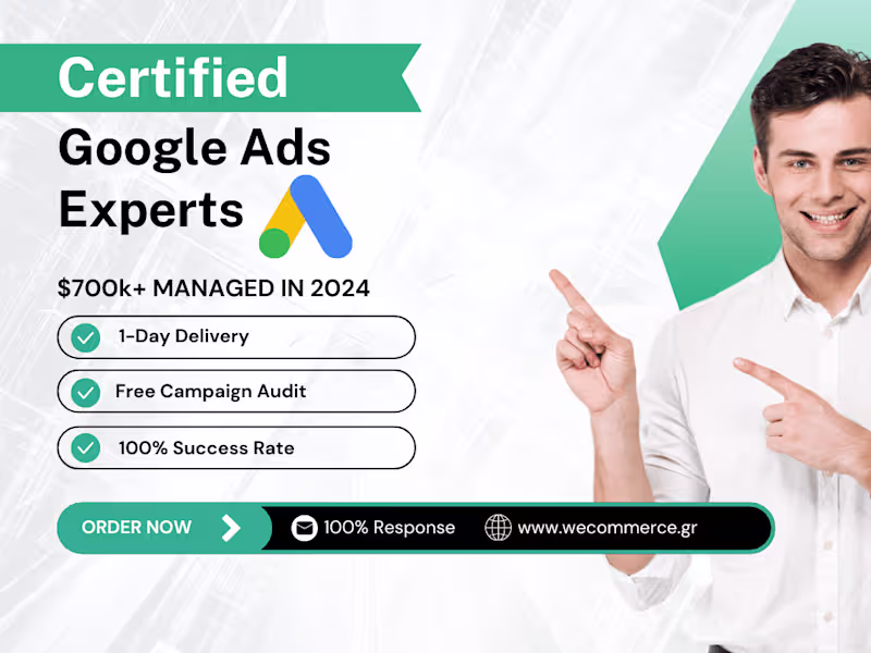 Cover image for Google Ads Campaigns Setup & Management - Maximize Your Results!