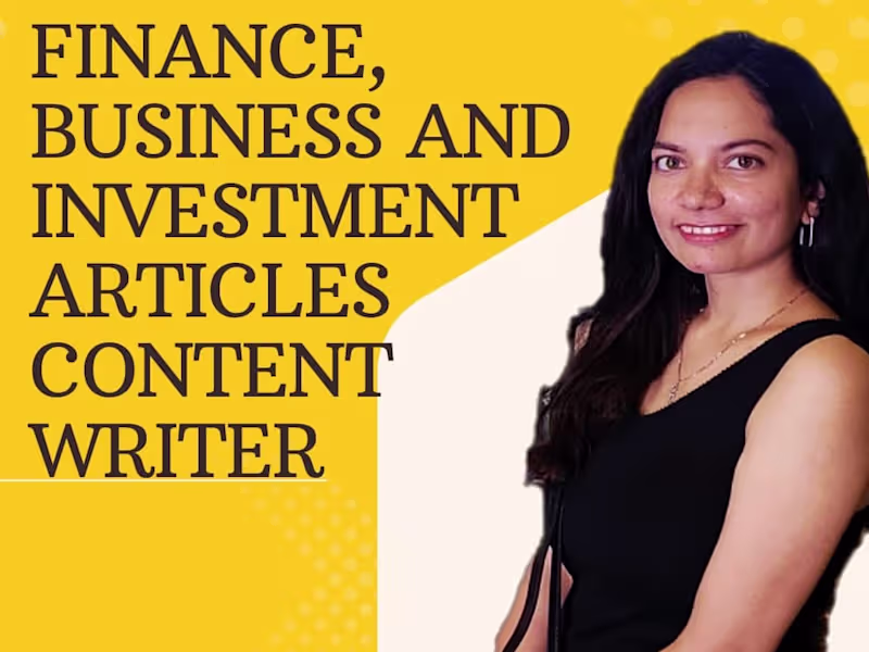 Cover image for Stock market article writing