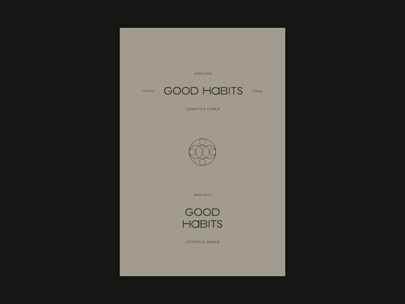 Cover image for Good Habits - Design Intensive Brand Identity