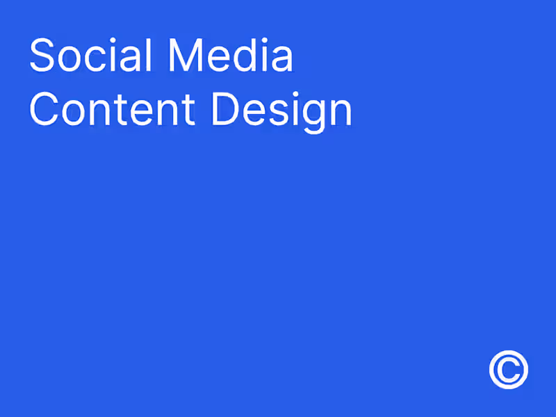 Cover image for Social Media Content Design
