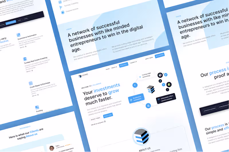 Cover image for E-TELLIGENCE Website Design and Development