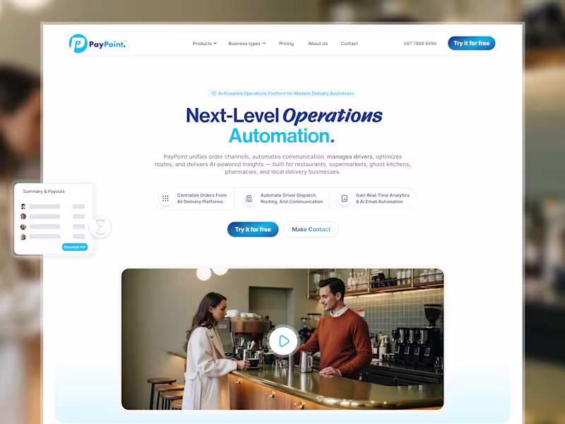 Cover image for High-Converting Landing Page Design for PayPoint