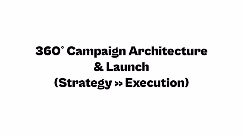 Cover image for 360° Campaign Architecture & Launch (Strategy → Execution)