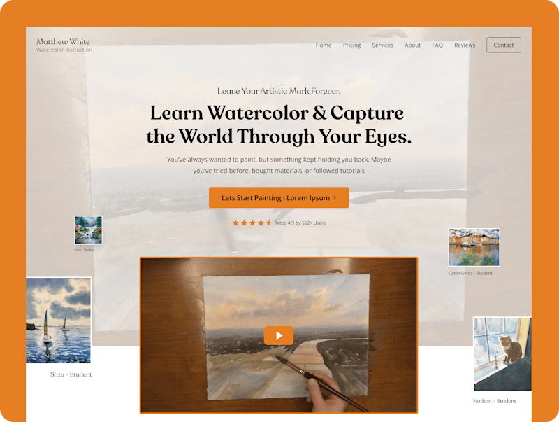 Cover image for Watercolor Mastery by Matthew White
