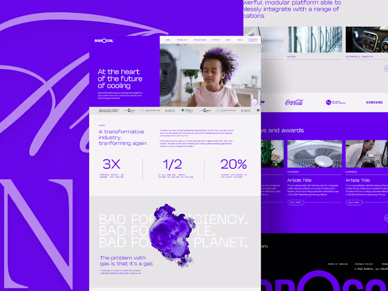 Cover image for Barocal Website - Elementor - WordPress