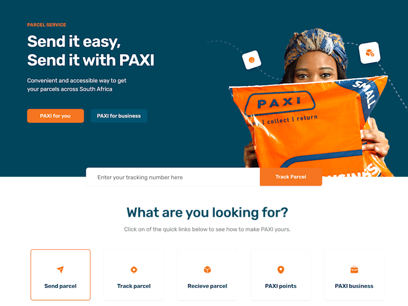 Cover image for Paxi.co.za – Pixel-Perfect Webflow Development