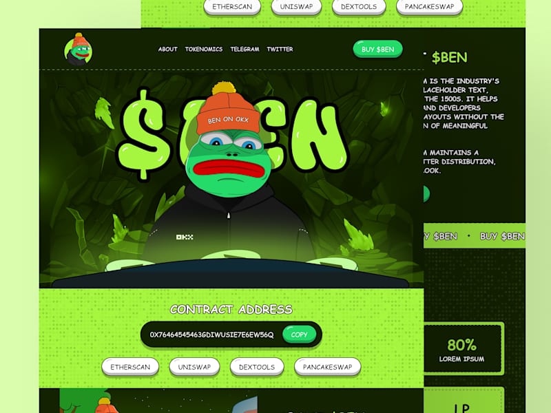 Cover image for Memecoin Mascot and Website Design