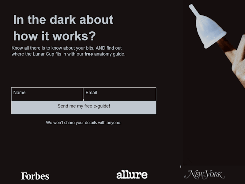 Cover image for Lunar Cup Landing Page