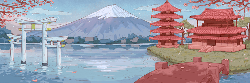 Cover image for Japanese landscape