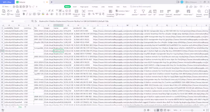 Cover image for Internation key supply Data Scraping