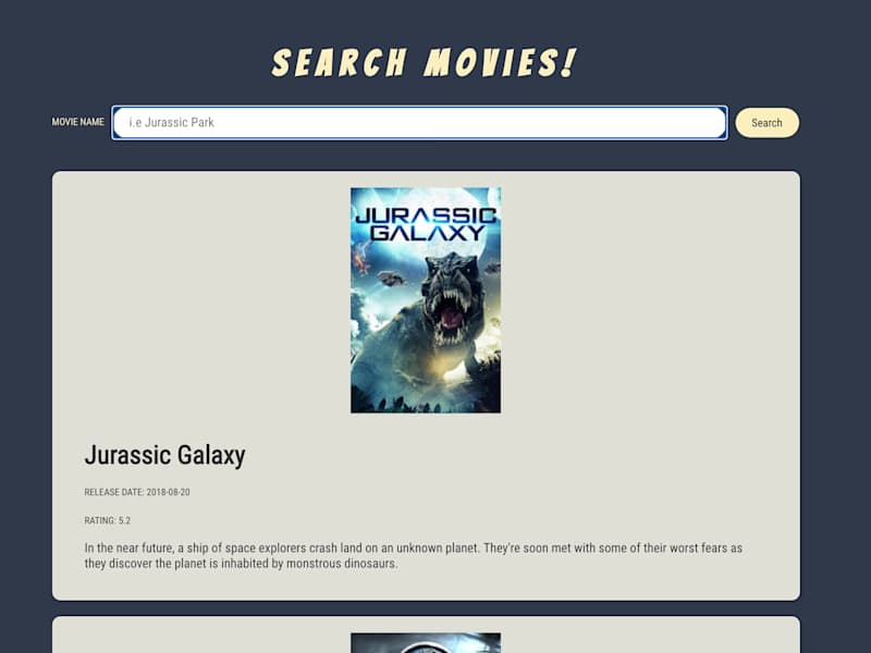Cover image for Movie Search