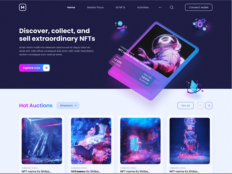Cover image for NFT Web App Case study, with HUERISTIC Evaluation 