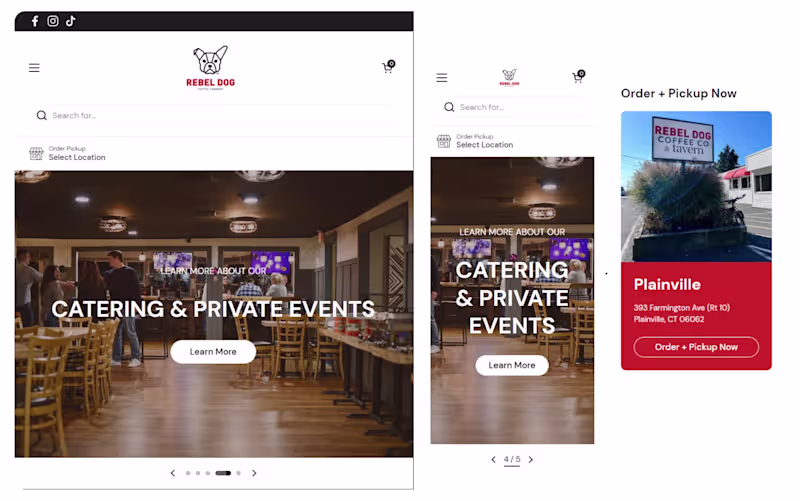 Cover image for Rebel Dog Coffee Co. Mobile Application