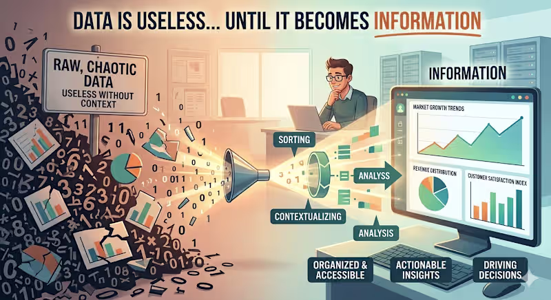 Cover image for Data is useless. Yes, it