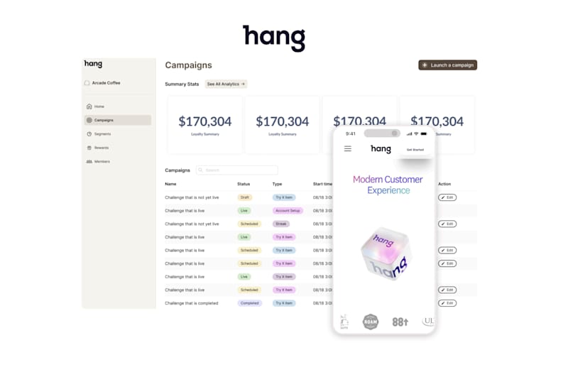 Cover image for Hang – Self-Service Campaign & Loyalty Manager