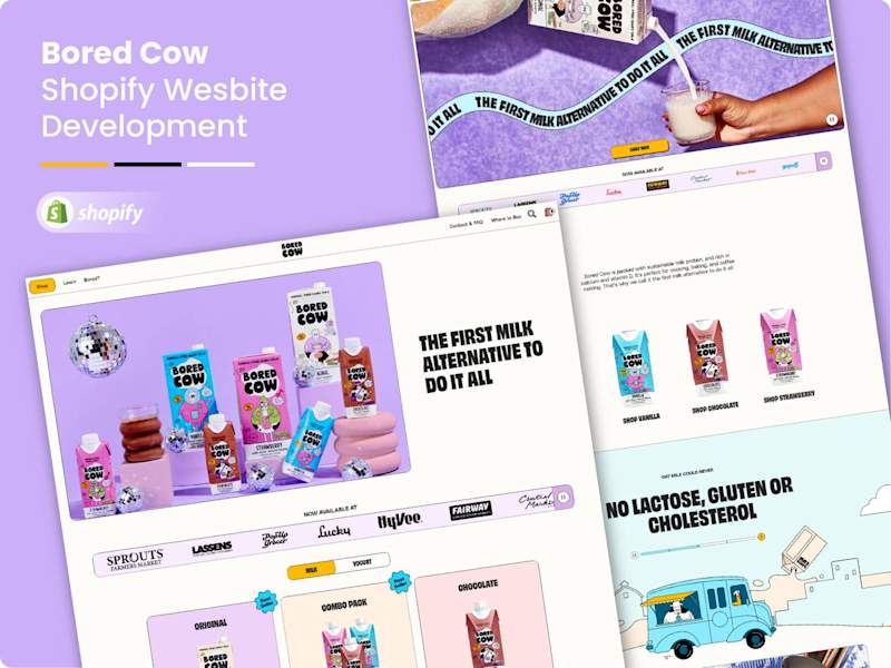 Cover image for Bored Cow Shopify Website Development
